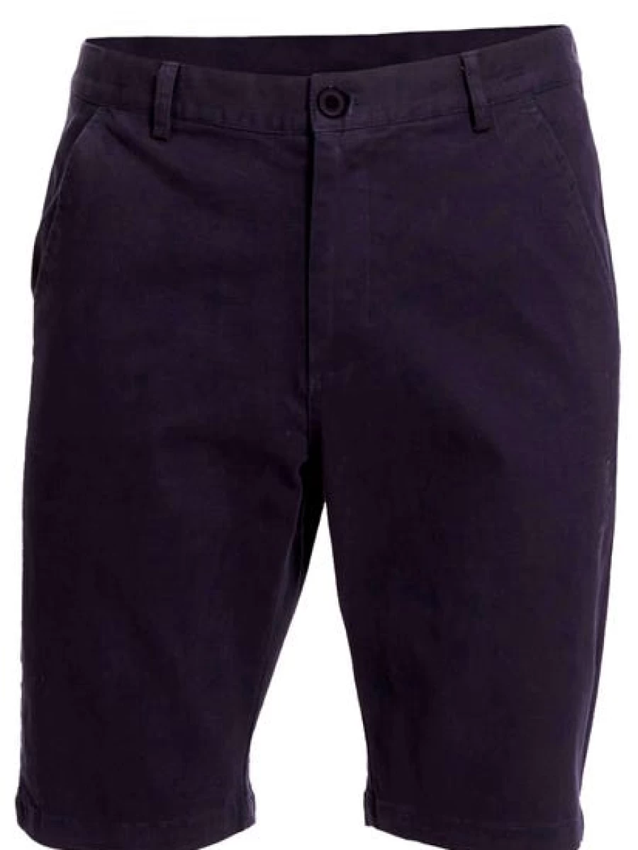 Iconic Soul Men's Navy Chino Shorts - Classic Casual Summer Shorts for Men