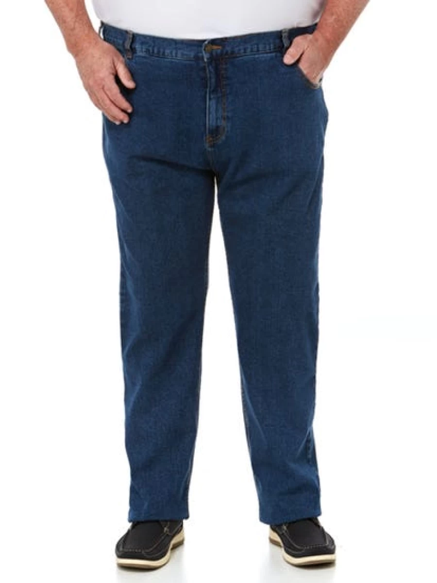 DBK Men's Blue Stone Wash Stretch Denim Jeans for Comfort and Style