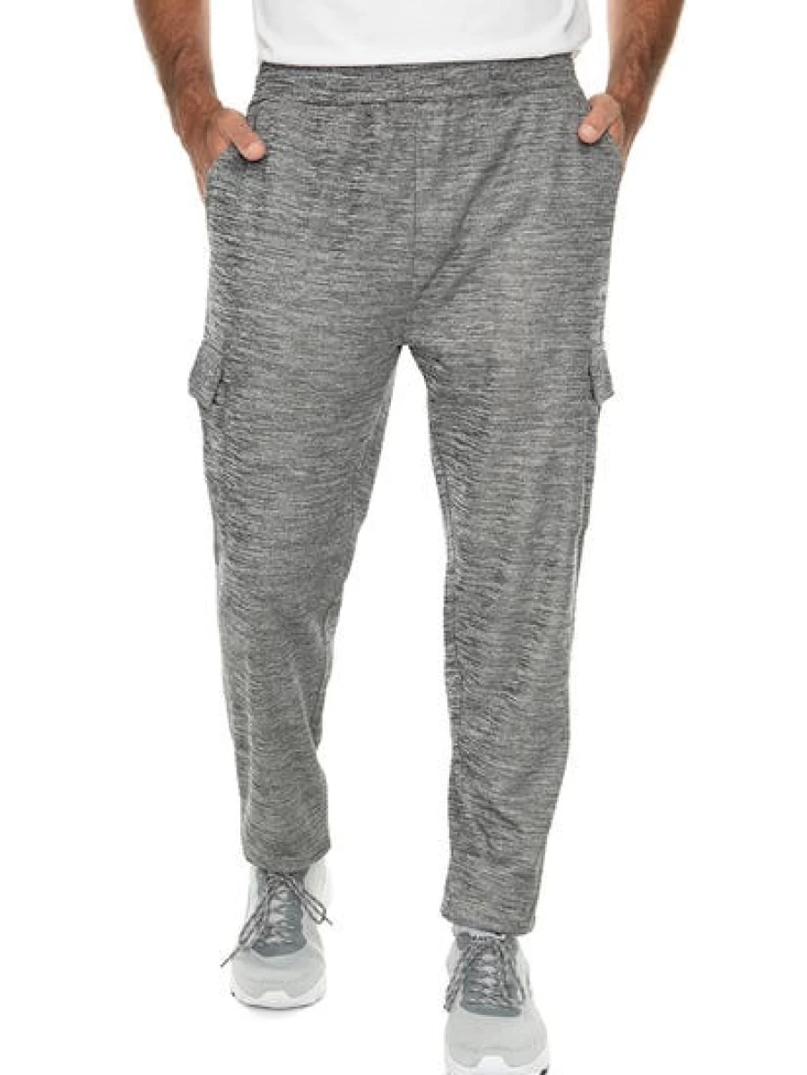 Cougars Men's Grey Active Cargo Jogger Pants - Comfortable Workout & Casual Trousers